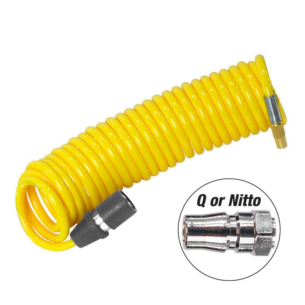16 foot coil hose type Q Nitto air fittings