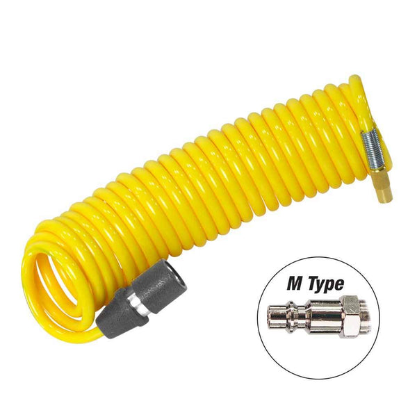 16 Feet Coil M Type Air Hose for Portable tire Inflator